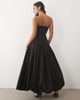 Lace & Beads Lace & Beads taffeta strapless drop waist bubble hem maxi dress in black - 4