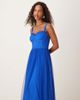 Lace & Beads Lace & Beads tulle corset midi dress in cobalt-Blue - 2