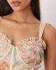 Lace & Beads Lace & Beads tulle corset midi dress in soft brown floral - 2