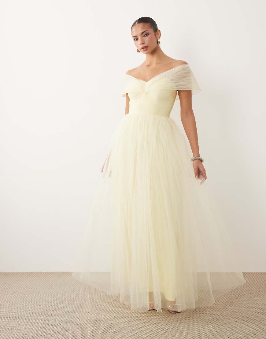 lace and beads yellow dress & Light Blue Lace Tulle 2=handle=black=frances-woven-rattan-tall-vanity-chest-with-mirror-black over the shoulder or Bust:36” (91.4cm)