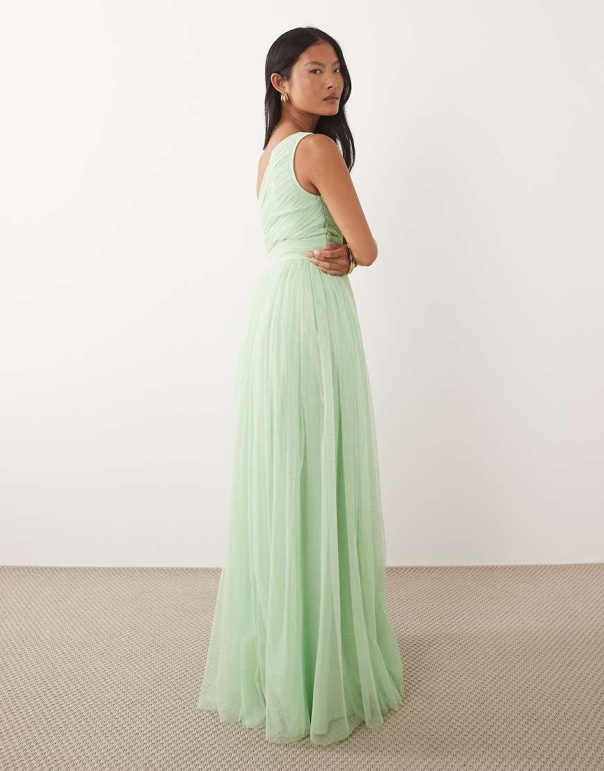 green petite bridesmaid dress Lace & Beads st-cocktail-dresses