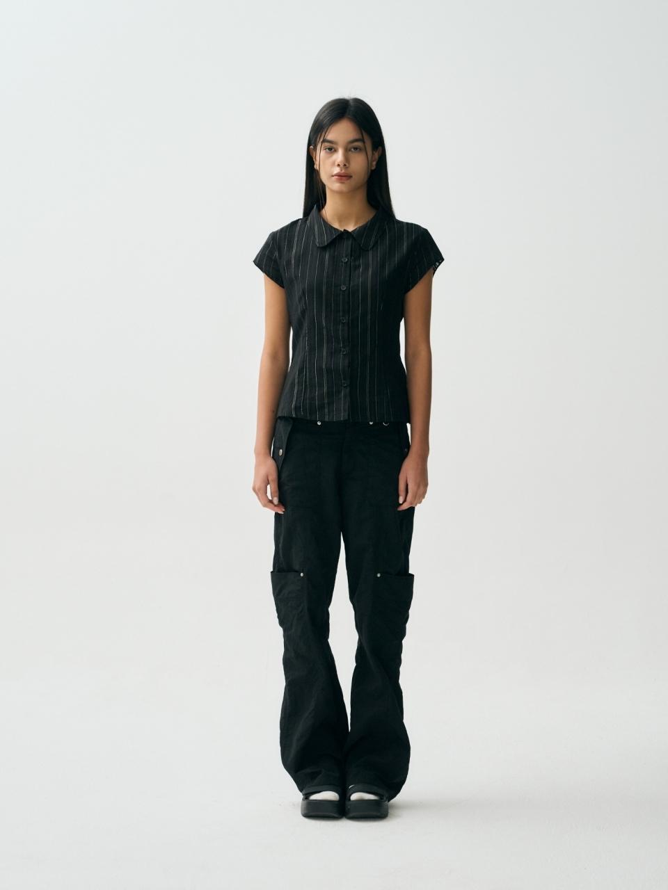LACEREMONIE Mate Linen Cargo Pants / Black