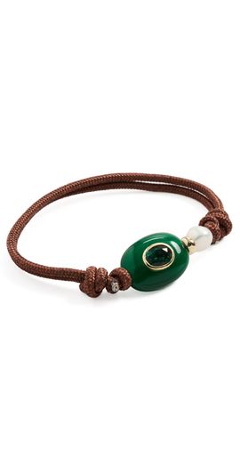 Lacey Ryan Lacey Ryan Green Agate Kandi Bracelet Brown/Green One