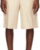 Lacoste Lacoste Beige Straight Fit Printed Bermuda Shorts - 1