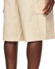 Lacoste Lacoste Beige Straight Fit Printed Bermuda Shorts - 3