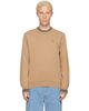 Lacoste Lacoste Beige Striped Cotton Jersey Sweater - 1