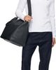Lacoste Lacoste Black 'Club Lacoste' Grain Leather Weekend Tote - 4