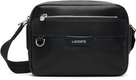 Lacoste Lacoste Black Ossian Leather Reporter Bag
