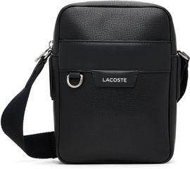 Lacoste Lacoste Black Ossian Leather Satchel Bag