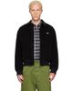 Lacoste Lacoste Black Padded Corduroy Bomber Jacket - 1