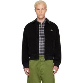 Lacoste Lacoste Black Padded Corduroy Bomber Jacket