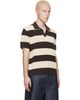 Lacoste Lacoste Brown & Off-White Striped Sweater Polo - 2