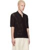Lacoste Lacoste Brown Lacy Knit Crocodile Shirt - 2