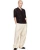 Lacoste Lacoste Brown Lacy Knit Crocodile Shirt - 4
