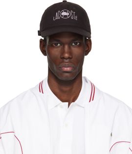 Lacoste Lacoste Brown Printed Cotton Twill Cap