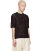 Lacoste Lacoste Brown Relaxed Fit Short Sleeved Sweater Top - 2