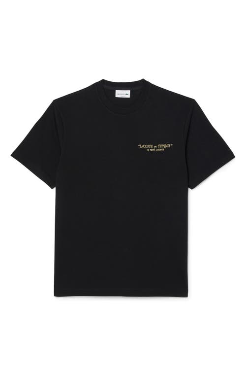 Lacoste Lacoste Core Originals Embroidered Cotton Graphic T-Shirt