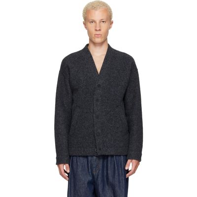 Lacoste Lacoste Gray Oversize Fit Cardigan