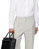 Lacoste Lacoste Gray Relaxed Fit Slub Weave Trousers - 4