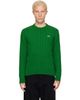 Lacoste Lacoste Green Cable Knit Cotton Sweater - 1