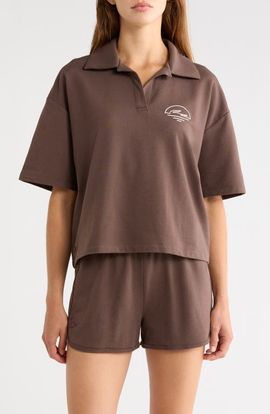 Lacoste Lacoste Loungewear Cotton Blend Fleece Pajama Polo