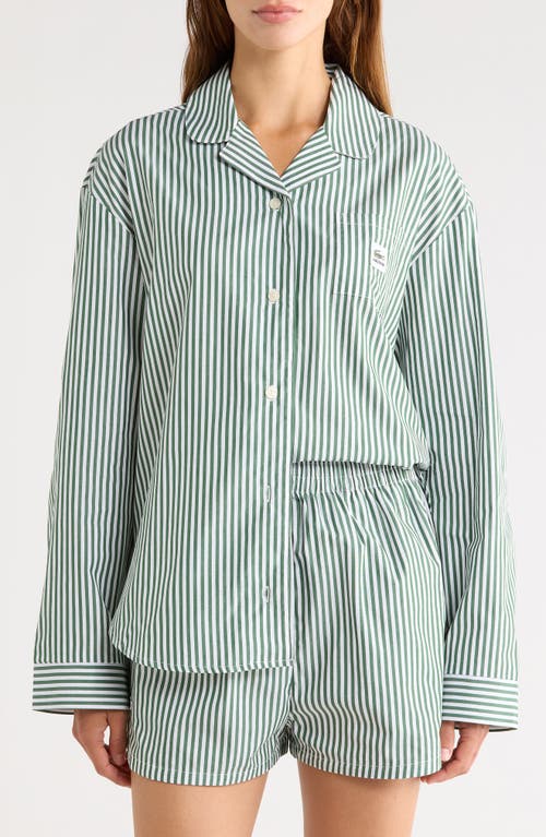 Lacoste Lacoste Loungewear Stripe Two-Piece Pajama Set