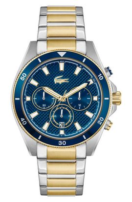 Lacoste Lacoste Mainsail Chronograph Two-Tone Bracelet Watch, 43mm