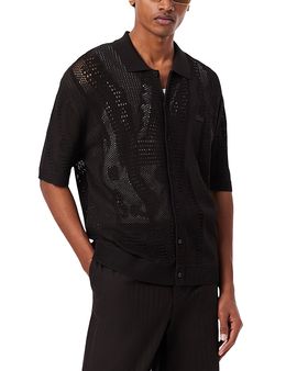 Lacoste Lacoste Mesh Cardigan Shirt