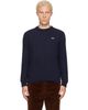Lacoste Lacoste Navy Cable Knit Cotton Sweater - 1