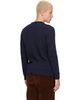 Lacoste Lacoste Navy Cable Knit Cotton Sweater - 3
