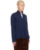 Lacoste Lacoste Navy Zipped High Neck Cotton Sweater - 2