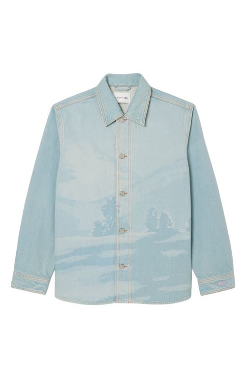 Lacoste Lacoste Oversize Button-Up Denim Shirt