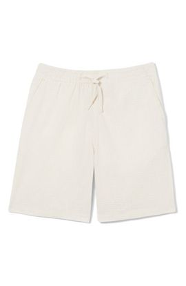 Lacoste Lacoste Pinstripe Cotton Blend Seersucker Drawstring Shorts