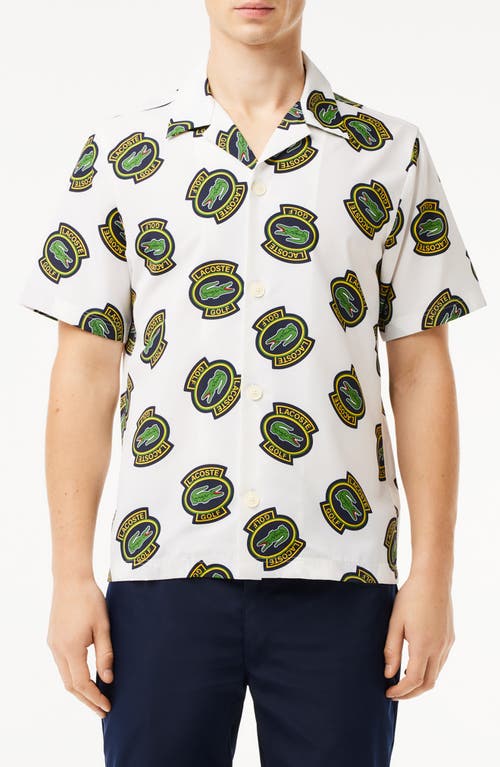 Lacoste Lacoste Regular Fit Performance Golf Short Sleeve Button-Up Shirt