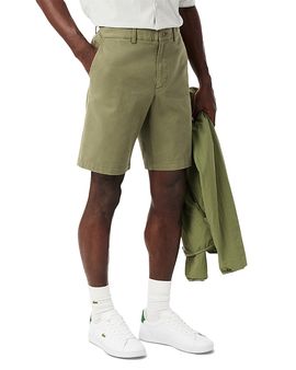 Lacoste Lacoste Regular Fit Stretch Cotton Blend Chino Bermuda Shorts