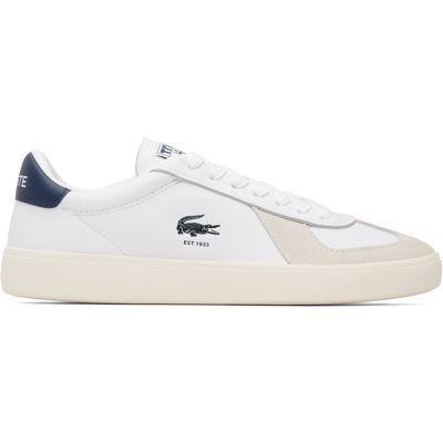 Lacoste Lacoste White & Beige Baseshot Pro Sneakers