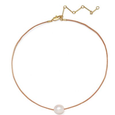 Lady Grey Lady Grey Freshwater Pearl Leather Cord Necklace