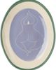 Laetitia Rouget Laetitia Rouget Purple 'Just Chilling' Oval Plate - 1