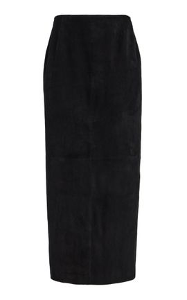 Lafayette 148 Lafayette 148 Stretch Suede Column Skirt