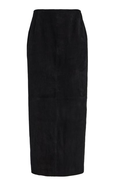 Lafayette 148 Lafayette 148 Stretch Suede Column Skirt
