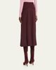Lafayette 148 New York A-Line Stretch Wool Midi Skirt - 3