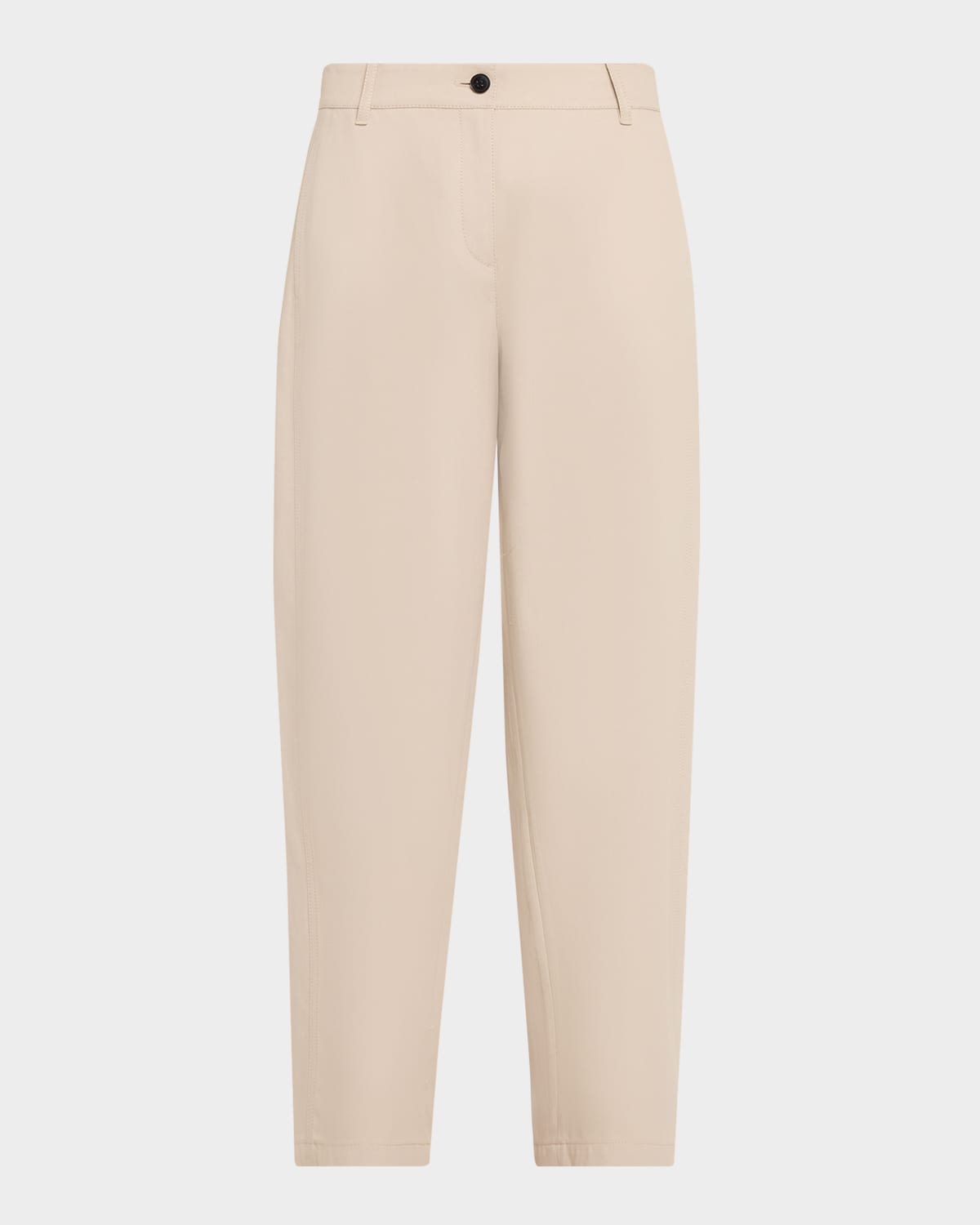 Lafayette 148 New York Chrystie Cropped Twill Barrel-Leg Pants