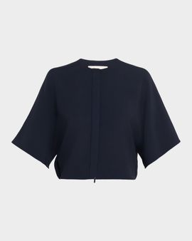 Lafayette 148 New York Cropped Viscose-Silk Jacket
