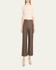 Lafayette 148 New York Highline Cuffed Linen-Cotton Ankle Pants - 2
