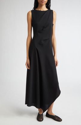 Lafayette 148 New York Lafayette 148 New York Asymmetric Finesse Crepe Dress