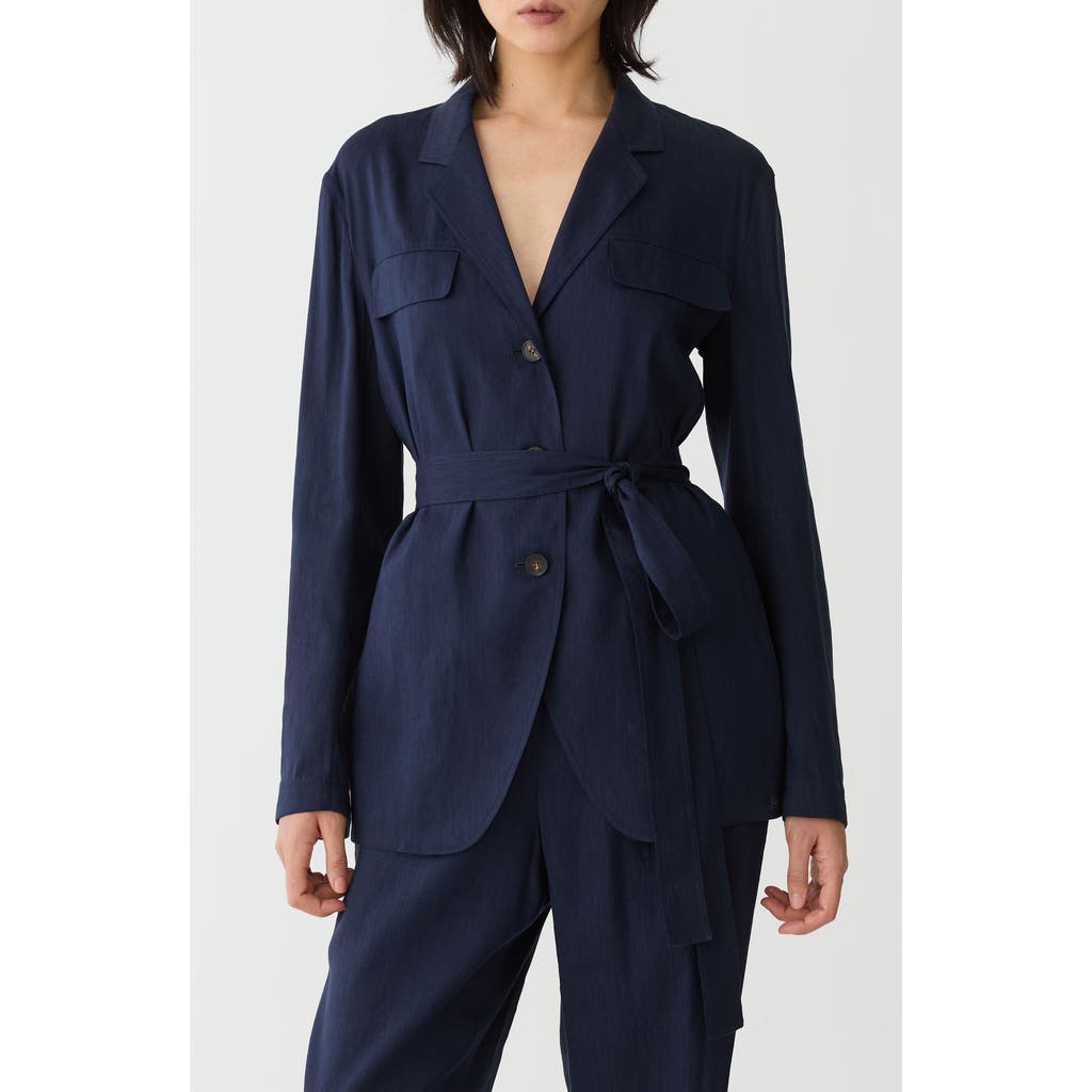 Lafayette 148 New York Lafayette 148 New York Belted Linen Blend Jacket