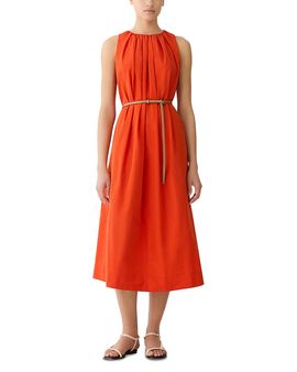 Lafayette 148 New York Lafayette 148 New York Belted Pleated Dress