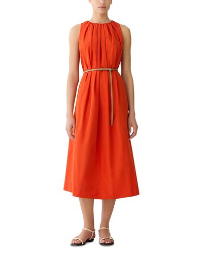 Lafayette 148 New York Lafayette 148 New York Belted Pleated Dress