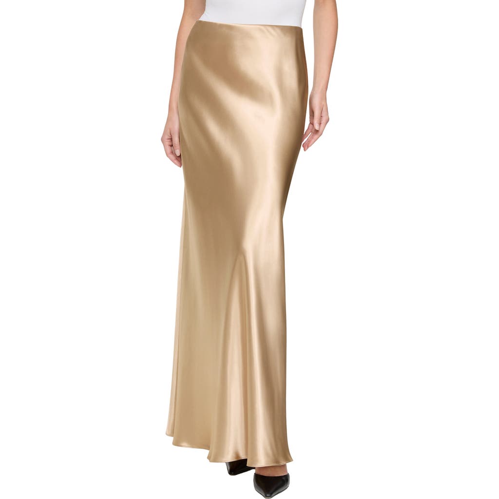 Lafayette 148 New York Lafayette 148 New York Bias Cut Stretch Silk Satin Maxi Skirt