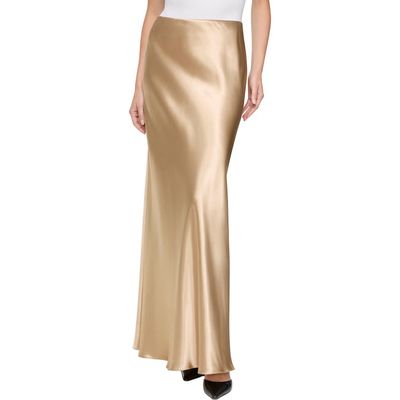 Lafayette 148 New York Lafayette 148 New York Bias Cut Stretch Silk Satin Maxi Skirt